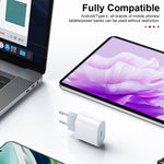 HAWEEL PD 20W シングル USB-C / Type-C インターフェース QC トラベル充電器、フルQCプロトコル対応、EUプラグ、QC充電器 EUプラグ