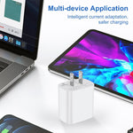 HAWEEL 20W デュアルポート急速充電アダプター、USプラグ、デュアルポート充電器 USプラグ