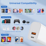HAWEEL 20W デュアルポート急速充電アダプター、USプラグ、デュアルポート充電器 USプラグ