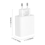 HAWEEL 20W デュアルポート急速充電アダプター、EUプラグ、デュアルポート充電器 EUプラグ
