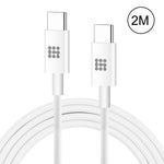 HAWEEL 25W 3A Type-C / USB-C から Type-C / USB-C PD 急速充電データケーブル、長さ：2m、Type-C から Type-C 2m