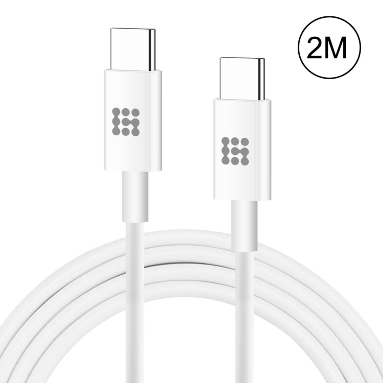 HAWEEL 25W 3A Type-C / USB-C から Type-C / USB-C PD 急速充電データケーブル、長さ：2m、Type-C から Type-C 2m