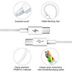 HAWEEL 25W 3A Type-C / USB-C から Type-C / USB-C PD 急速充電データケーブル、長さ：2m、Type-C から Type-C 2m