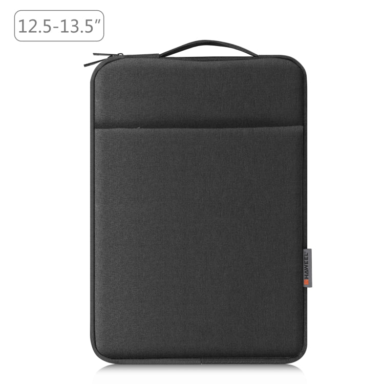 HAWEEL ラップトップスリーブケース ジッパーブリーフケースバッグ ハンドル付き 12.5-13.5インチラップトップ用, ハンドル付き 12.5-13.5インチラップトップ用