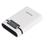 HAWEEL DIY 4 x 18650バッテリー（別売）10000mAh パワーバンクシェルボックス 2 x USB出力＆ディスプレイ付き iPhone、Galaxy、Sony、HTC、Google、Huawei、Xiaomi、Lenovo他スマートフォン対応、DIY 4 x 18650 10000mAh バッテリー（US）