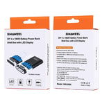 HAWEEL DIY 4 x 18650バッテリー（別売）10000mAh パワーバンクシェルボックス 2 x USB出力＆ディスプレイ付き iPhone、Galaxy、Sony、HTC、Google、Huawei、Xiaomi、Lenovo他スマートフォン対応、DIY 4 x 18650 10000mAh バッテリー（US）