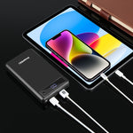 HAWEEL DIY 6 x 18650バッテリー 24W急速充電パワーバンクボックスケース ディスプレイ付き、バッテリー別売、6 x 18650バッテリー