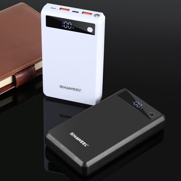 HAWEEL DIY 6 x 18650バッテリー 24W急速充電パワーバンクボックスケース ディスプレイ付き、バッテリー別売、6 x 18650バッテリー