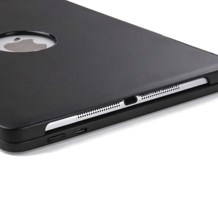 F611 着脱式 カラフルバックライト アルミニウム バックプレート ワイヤレス Bluetooth キーボード タブレットケース iPad Air 2 / 9.7 (2018) / 9.7インチ (2017) / Air / Pro 9.7インチ 用