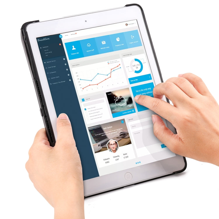 F611 着脱式 カラフルバックライト アルミニウム バックプレート ワイヤレス Bluetooth キーボード タブレットケース iPad Air 2 / 9.7 (2018) / 9.7インチ (2017) / Air / Pro 9.7インチ 用