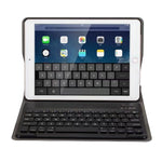着脱式 Bluetooth キーボード + 横開きレザー タブレットケース ホルダー付き iPad Pro 9.7インチ、iPad Air、iPad Air 2、iPad 9.7インチ (2017)、iPad 9.7インチ (2018) 用、A07 ブラック、A07 ゴールド、A07 ブルー、A07 ローズゴールド