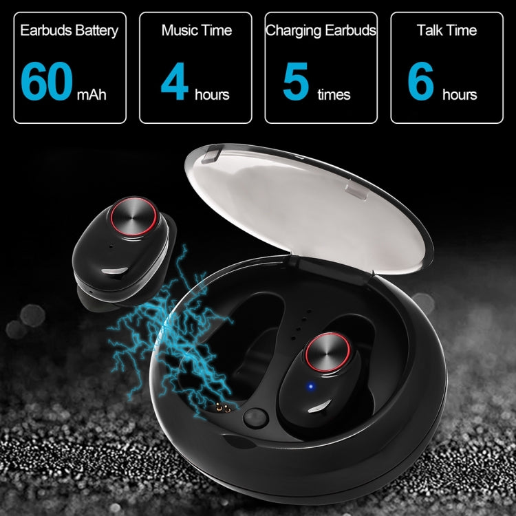 BTH-V5 DSPノイズキャンセリングイヤーバッズ スポーツワイヤレスBluetooth V5.0 ヘッドセット 充電ケース付き、iPhoneおよびAndroid対応
