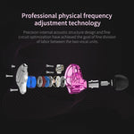 KZ ZSN サークルアイアン ムービングアイアン クアッドコア 有線コントロール インイヤー メガバス HiFi イヤホン マイクなし