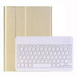 A102 iPad 10.2インチ 用 超薄型 着脱式 Bluetooth キーボード レザー タブレットケース スタンド機能付き、ゴールド、ローズゴールド、ブラック、ダークブルー