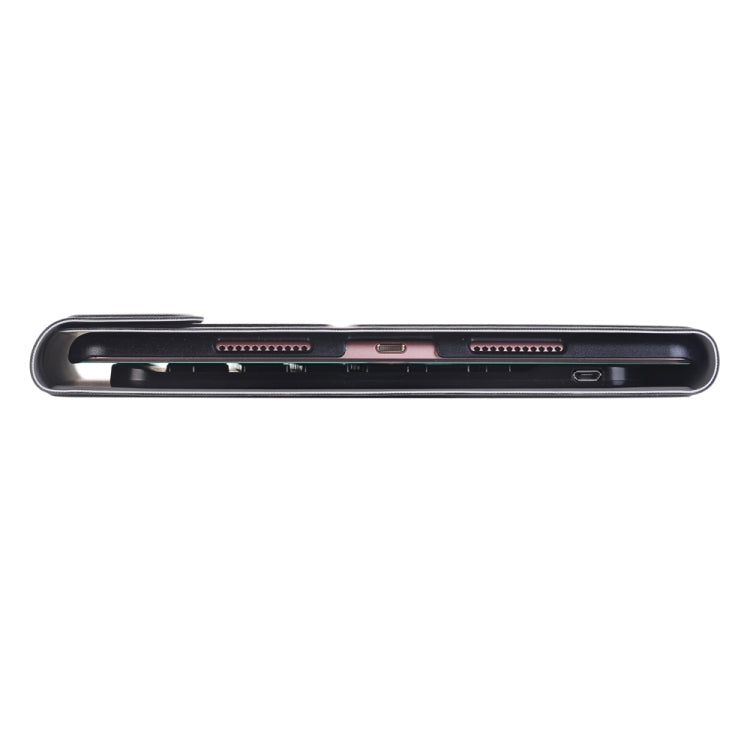 A102 iPad 10.2インチ 用 超薄型 着脱式 Bluetooth キーボード レザー タブレットケース スタンド機能付き、ゴールド、ローズゴールド、ブラック、ダークブルー