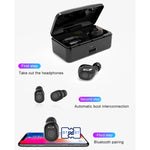 G10 TWS Bluetooth 5.0 ワイヤレスBluetoothイヤホン 充電ボックス付き、デジタルディスプレイ & HD通話 & パワーバンク対応、G10