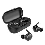 TWS-4 IPX5防水 Bluetooth 5.0 タッチ式ワイヤレスBluetoothイヤホン 充電ボックス付き、HD通話 & 音声案内対応、TWS-4