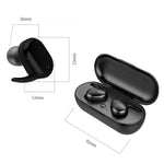TWS-4 IPX5防水 Bluetooth 5.0 タッチ式ワイヤレスBluetoothイヤホン 充電ボックス付き、HD通話 & 音声案内対応、TWS-4