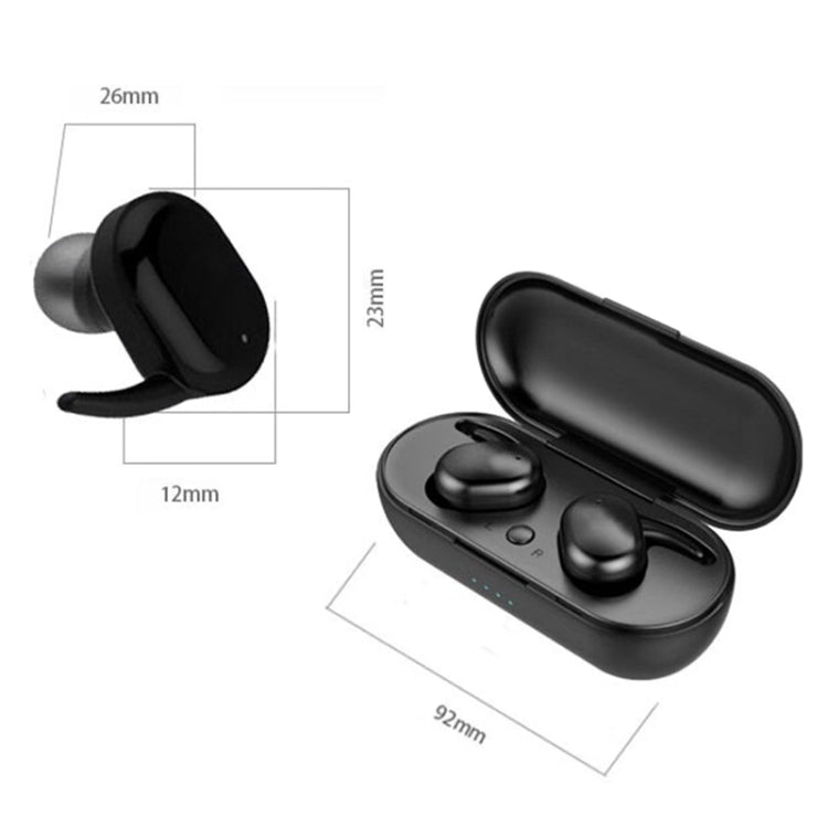 TWS-4 IPX5防水 Bluetooth 5.0 タッチ式ワイヤレスBluetoothイヤホン 充電ボックス付き、HD通話 & 音声案内対応、TWS-4