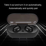 TWS-4 IPX5防水 Bluetooth 5.0 タッチ式ワイヤレスBluetoothイヤホン 充電ボックス付き、HD通話 & 音声案内対応、TWS-4