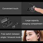 TWS-4 IPX5防水 Bluetooth 5.0 タッチ式ワイヤレスBluetoothイヤホン 充電ボックス付き、HD通話 & 音声案内対応、TWS-4