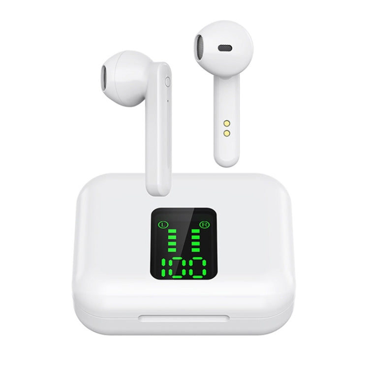 P100pro TWS Bluetooth 5.0 タッチ式ワイヤレスBluetoothイヤホン 充電ボックス＆LEDスマートデジタルディスプレイ付き、Siri＆通話対応