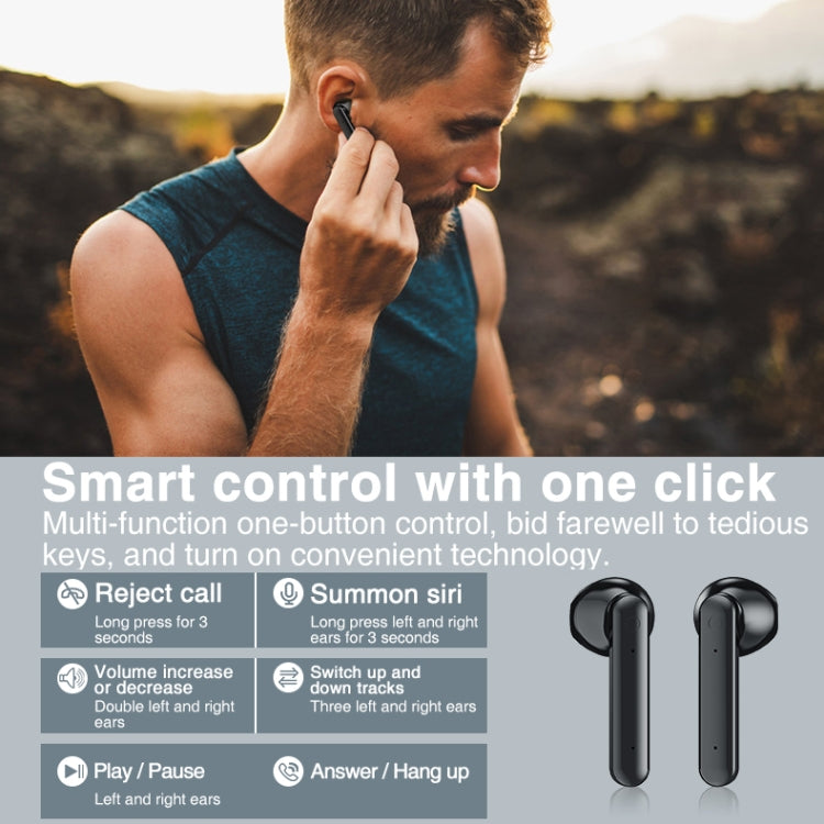 P100pro TWS Bluetooth 5.0 タッチ式ワイヤレスBluetoothイヤホン 充電ボックス＆LEDスマートデジタルディスプレイ付き、Siri＆通話対応