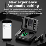 P100pro TWS Bluetooth 5.0 タッチ式ワイヤレスBluetoothイヤホン 充電ボックス＆LEDスマートデジタルディスプレイ付き、Siri＆通話対応