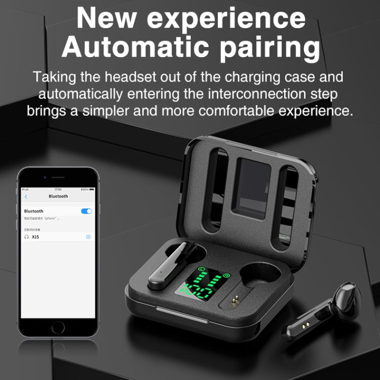 P100pro TWS Bluetooth 5.0 タッチ式ワイヤレスBluetoothイヤホン 充電ボックス＆LEDスマートデジタルディスプレイ付き、Siri＆通話対応