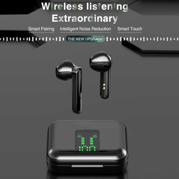 P100pro TWS Bluetooth 5.0 タッチ式ワイヤレスBluetoothイヤホン 充電ボックス＆LEDスマートデジタルディスプレイ付き、Siri＆通話対応