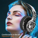 B1 グラフィティパターンワイヤレスBluetooth V5.0ヘッドセット