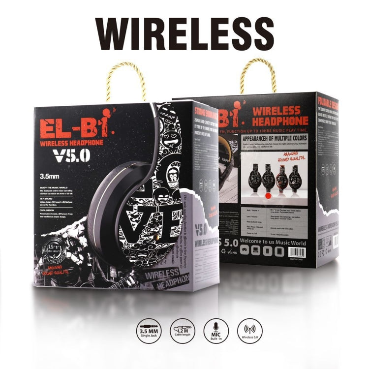 B1 グラフィティパターンワイヤレスBluetooth V5.0ヘッドセット
