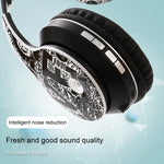 B1 グラフィティパターンワイヤレスBluetooth V5.0ヘッドセット