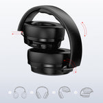 awei A780BL Bluetooth 5.0 折りたたみ式バス ワイヤレス Bluetooth ヘッドホン 3.5mm AUXジャック付き、A780BL
