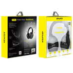 awei A780BL Bluetooth 5.0 折りたたみ式バス ワイヤレス Bluetooth ヘッドホン 3.5mm AUXジャック付き、A780BL