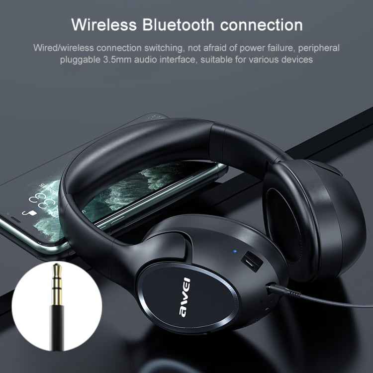 AWEI A770BL Bluetooth 5.0 ステレオ ワイヤレス Bluetooth ヘッドセット
