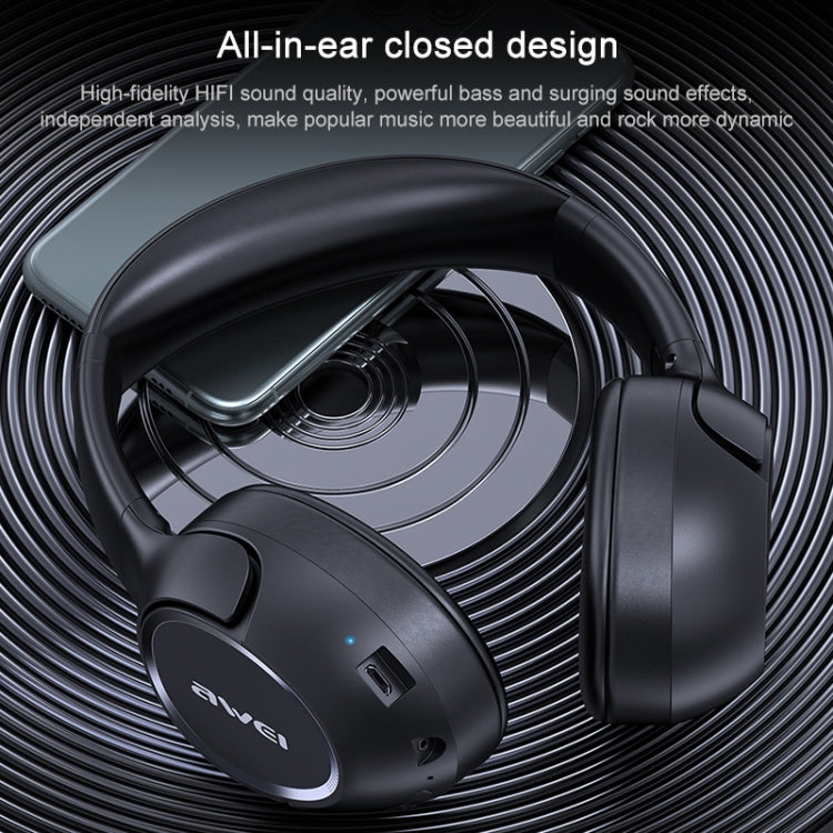 AWEI A770BL Bluetooth 5.0 ステレオ ワイヤレス Bluetooth ヘッドセット