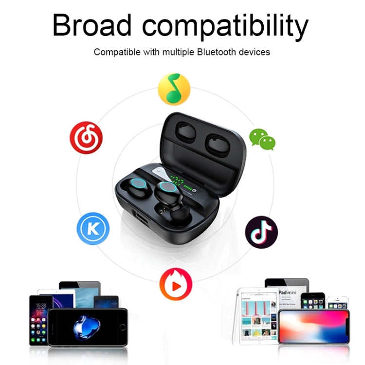 S11 TWS タッチ Bluetooth イヤホン 磁気充電ボックス付き、3画面LED電源表示対応