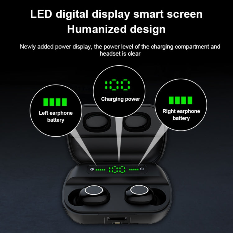 S11 TWS タッチ Bluetooth イヤホン 磁気充電ボックス付き、3画面LED電源表示対応