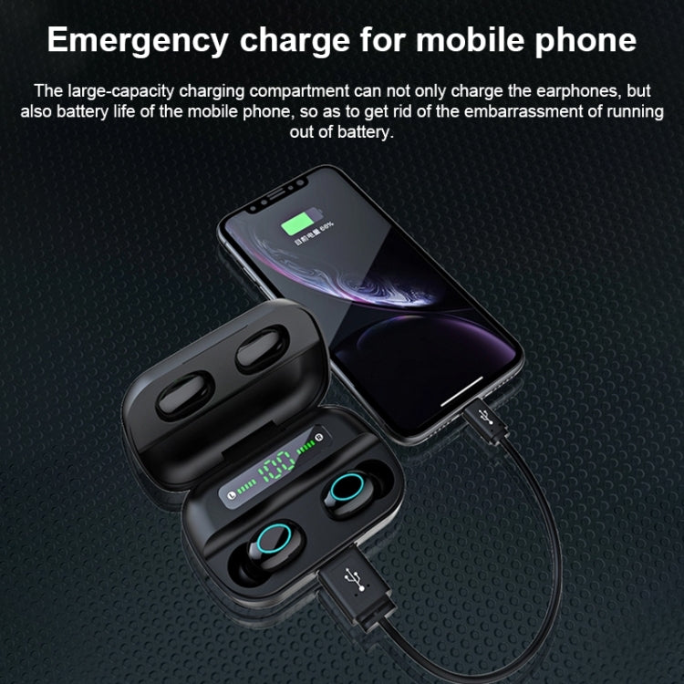 S11 TWS タッチ Bluetooth イヤホン 磁気充電ボックス付き、3画面LED電源表示対応