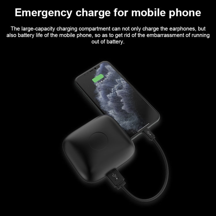 Q83 ワイヤレス耳掛けスポーツ Bluetoothイヤホン 充電ボックス付き、3画面LED電源表示 & モバイルバッテリー対応、Q83