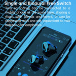 M9 Bluetooth 5.1 TWS ミラー デジタルディスプレイ ワイヤレス Bluetooth イヤホン 充電ボックス付き フラッシュライト搭載、タッチ操作対応 & Siri & バッテリー表示、M9（ブラック）