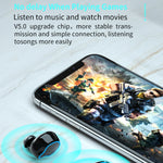 M9 Bluetooth 5.1 TWS ミラー デジタルディスプレイ ワイヤレス Bluetooth イヤホン 充電ボックス付き フラッシュライト搭載、タッチ操作対応 & Siri & バッテリー表示、M9（ブラック）