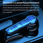 M19 Bluetooth 5.1 TWS デジタルディスプレイ ワイヤレス Bluetooth イヤホン 充電ボックス付き、タッチ操作対応 & Siri & バッテリー表示