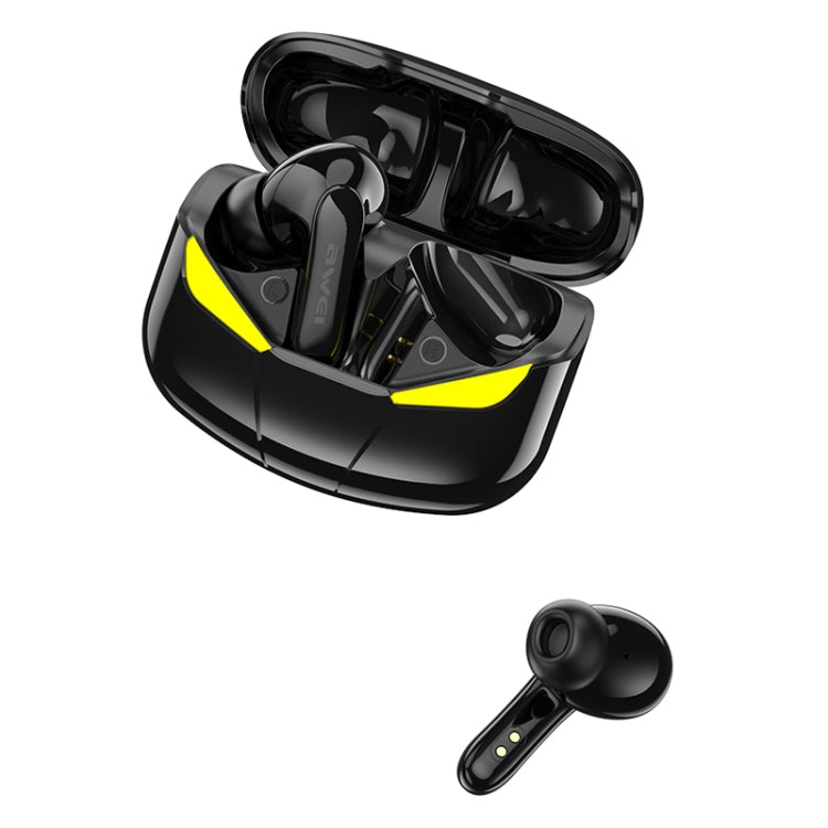 awei T35 Bluetooth V5.0 真のワイヤレス スポーツ ゲーム デュアルモード IPX5 防水 TWS ヘッドセット 充電ケース付き
