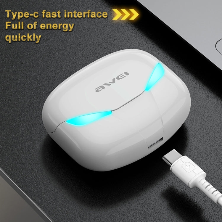 awei T35 Bluetooth V5.0 真のワイヤレス スポーツ ゲーム デュアルモード IPX5 防水 TWS ヘッドセット 充電ケース付き