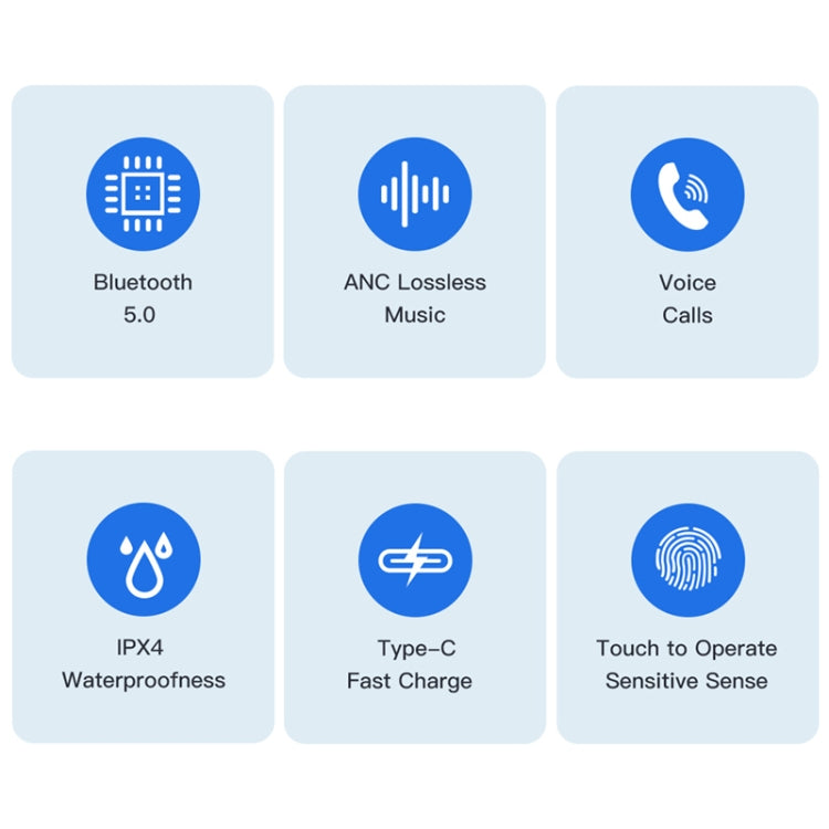 awei TA1 Bluetooth V5.0 真のワイヤレス スポーツ ANC ノイズキャンセリング IPX4 防水 TWS ヘッドセット 充電ケース付き