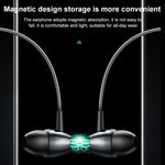 M61 Bluetooth 5.1 ビジネス スポーツ 磁気 メタル ステレオ ネックマウント Bluetooth イヤホン