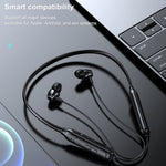 M61 Bluetooth 5.1 ビジネス スポーツ 磁気 メタル ステレオ ネックマウント Bluetooth イヤホン