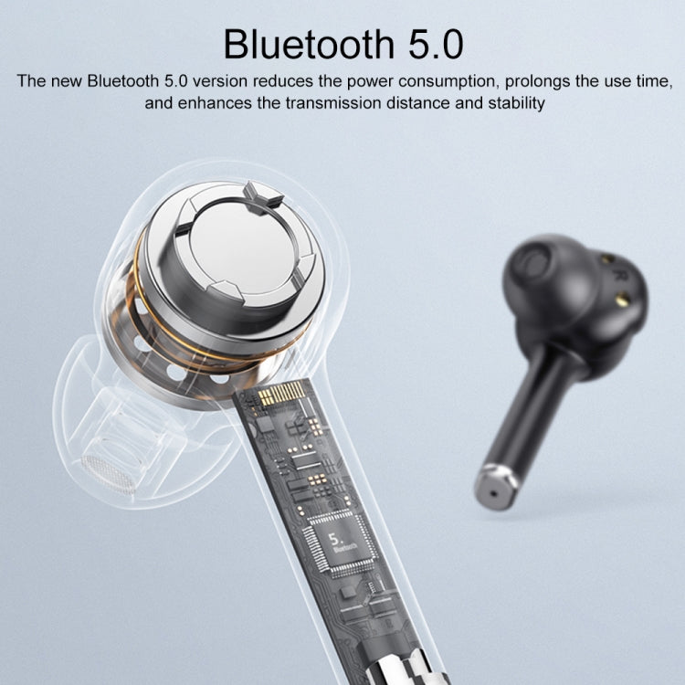 MI4 Bluetooth 5.0 LEDデジタルディスプレイ インテリジェントノイズリダクション トゥルーワイヤレスBluetoothイヤホン